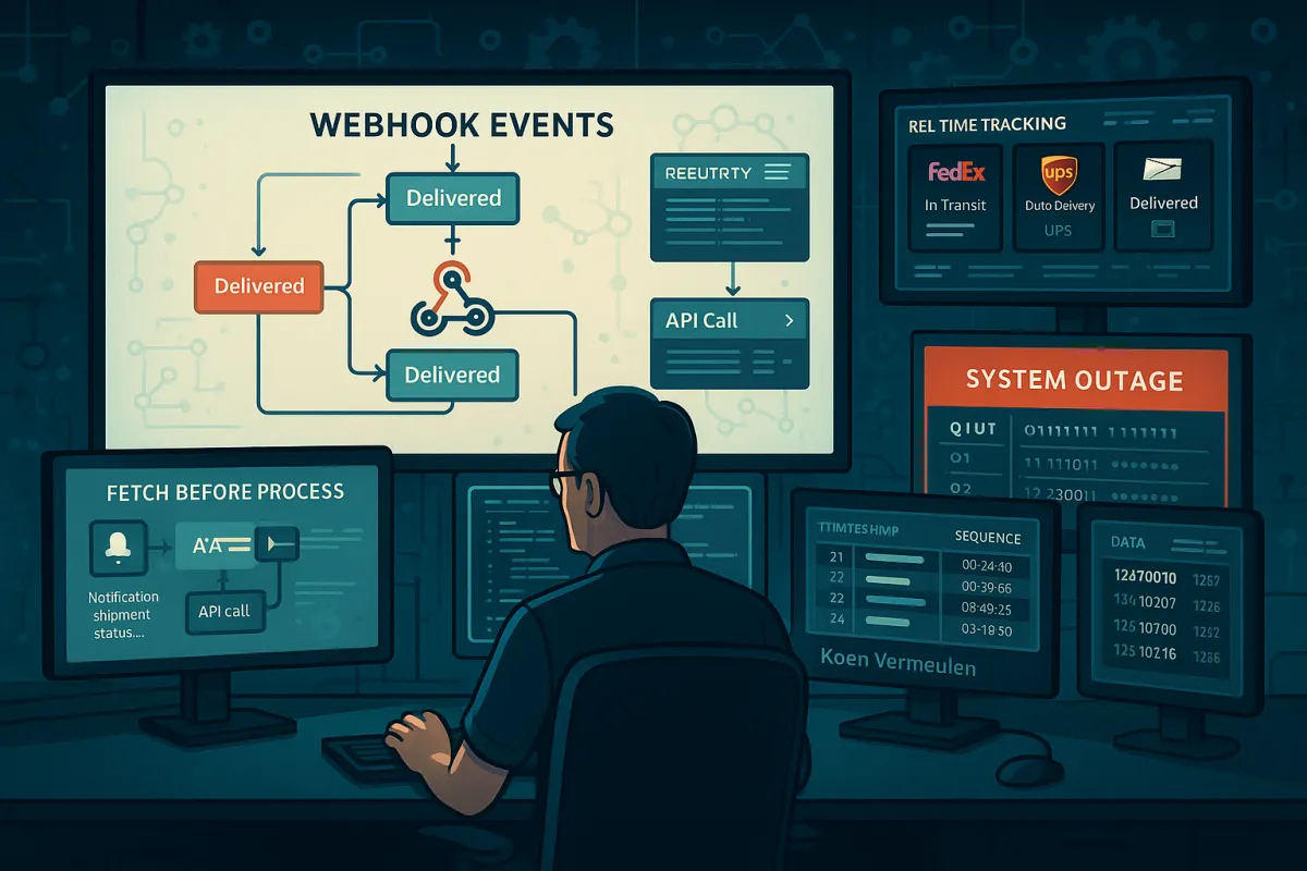 Webhook Event Ordering for Carrier Integration: Architecting State Consistency When Delivery Events Arrive Out of Order