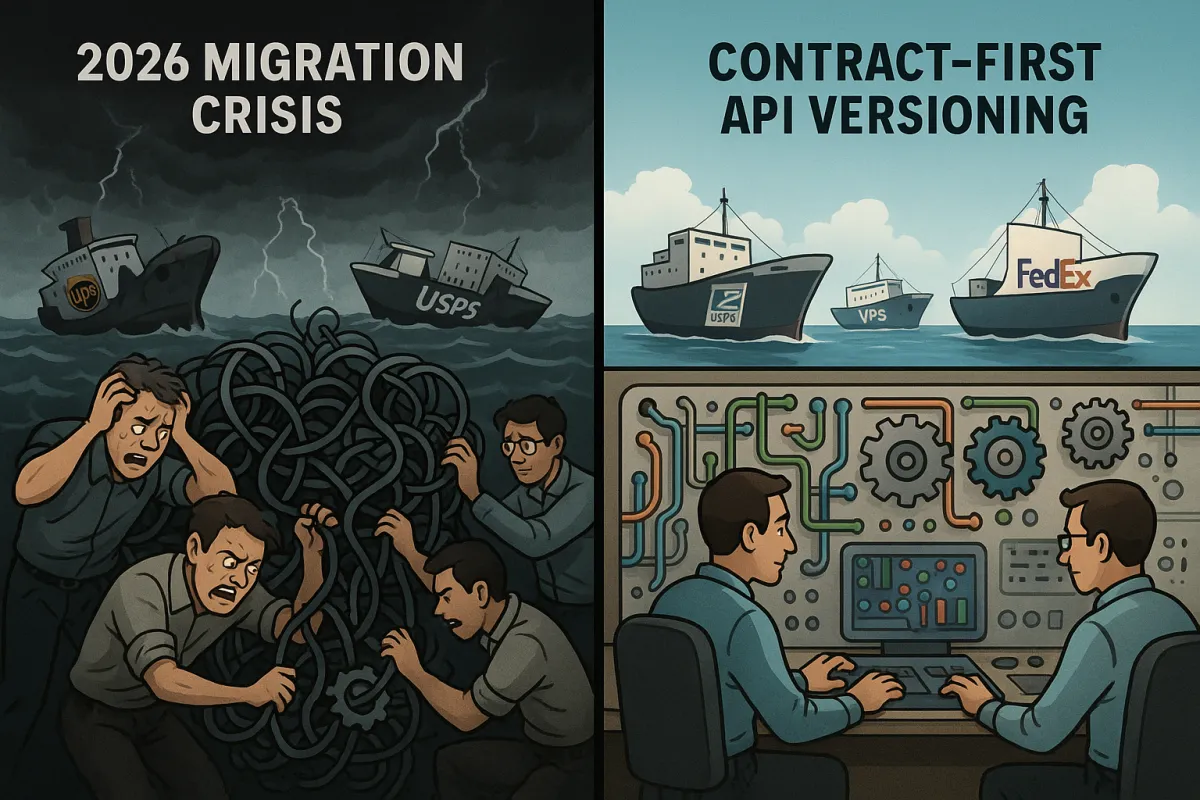 Contract-First API Versioning for Carrier Integration: Architecture Patterns That Prevent Breaking Changes During the 2026 Migration Crisis